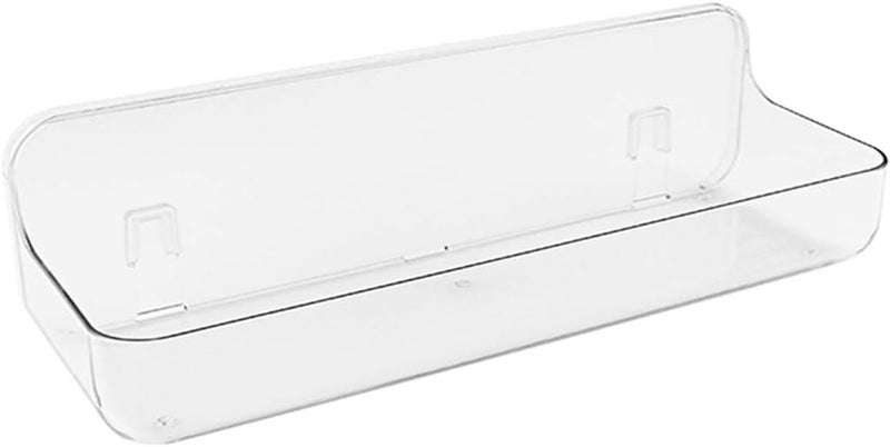 COLINCH No-Drill Acrylic Shower Caddy – Wall Mounted Bathroom Shelf with Drain Holes, Strong Adhesive, Large Capacity for Shower, Kitchen, RV – Sandra Series - Image 1